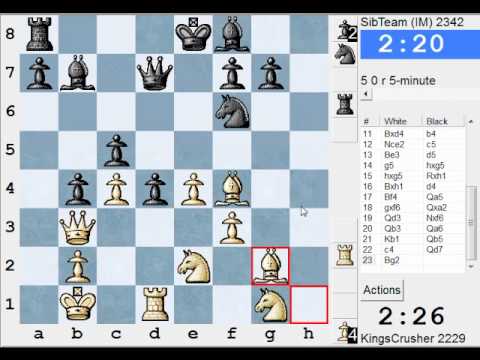 Chess World.net: LIVE Blitz #747 vs SibTeam (2342) (Pirc: Ufimtsev-Pytel variation) (B07)
