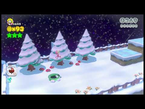 Super Mario 3D World 3-1 No crouch boost + No ice glitch Speedrun - Time: 35