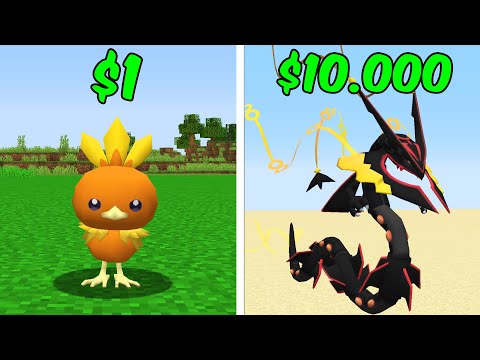 Pokémon De R$1 VS R$10.000 no Minecraft Pixelmon