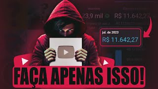 CANAL DARK: O PLANO PARA FAZER R$10.000 POR MÊS!