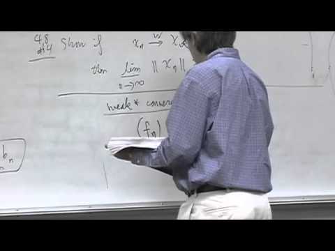 Functional Analysis - Lecture 25 - UCCS MathOnline