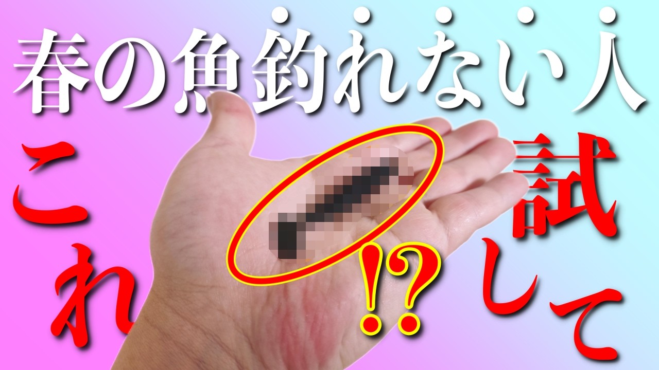 春に釣れない方必見！切り札的ルアーとその使い方・セッティング方法を公開します！