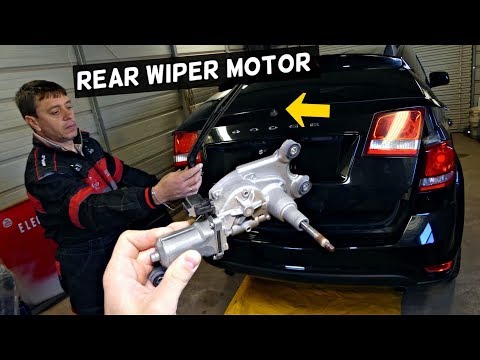 HOW TO REMOVE AND REPLACE REAR WIPER MOTOR DODGE JOURNEY | FIAT FREEMONT