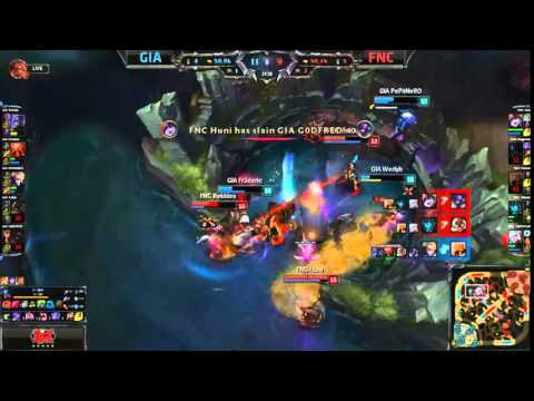 Fnatic vs Giants Gaming LCS EU 150702 Combat