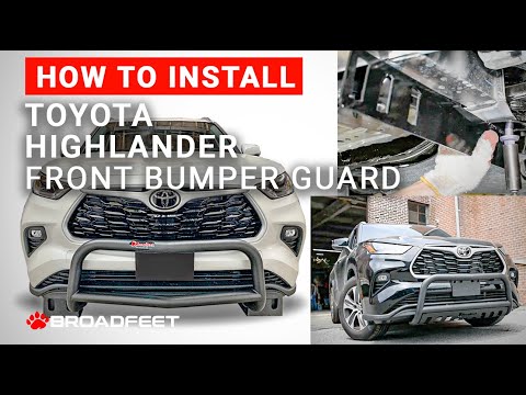 Toyota Highlander 2020-2024 Front Bumper Guard - Installation