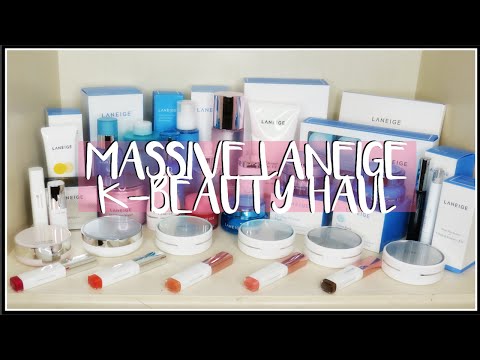 MASSIVE BEAUTY HAUL! Laneige Korean Skincare & Makeup + Asia Beauty Video