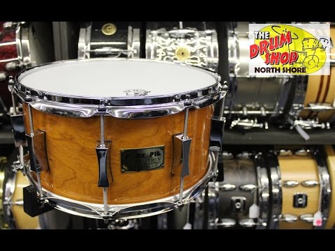 Pork Pie USA Custom 7x14 Bubinga / Cherry Snare image 9