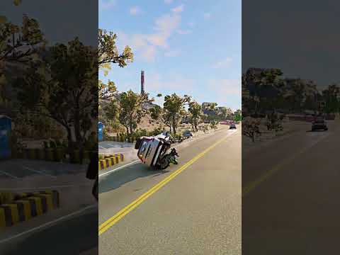 Realistic Highway Car Crashes #224