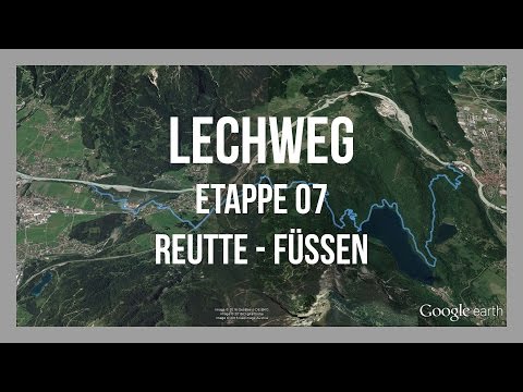 Lechweg | Etappe 07 | Reutte - Füssen | Wandern am Lech | GPS-Track