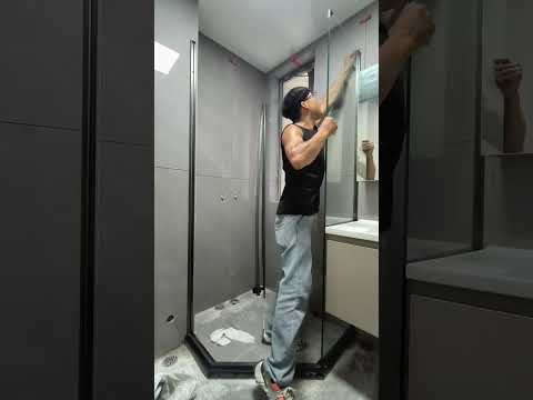 Hướng dẫn lắp đặt phòng tắm Lilox mở quay bản lề trên dưới