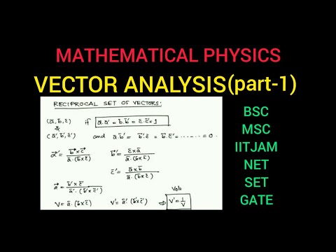 VECTOR ANALYSIS (Part-1): MATH METHOD