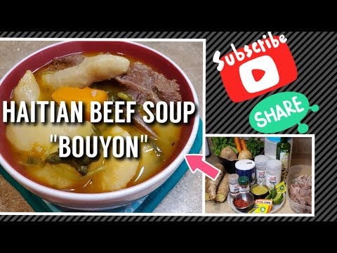 HAITIAN BEEF SOUP / STEW || BOUYON VYANN BÈF || BOUILLON VYANN BEF || A TASTE OF K