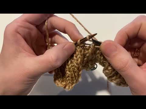 Working k3tog with the top stitch