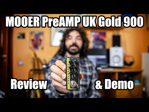 Mooer 002 UK Gold 900 Micro Preamp 2010s - Grey/Yellow image 4