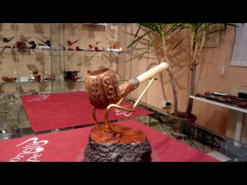 Pipa radica e corno ovale anno 1930 - www.paronellipipe.it