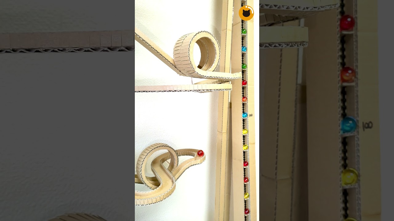 Lift the marbles 175cm   #marblerun #ビー玉コースター