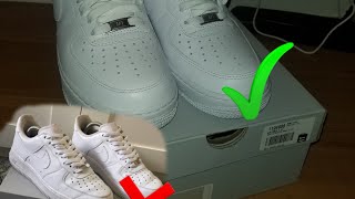 how to keep air force ones from creasing