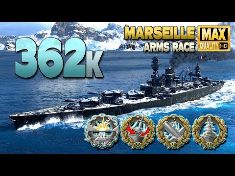 Cruiser Marseille: Excellent aim and offensive movement - World of Warships
