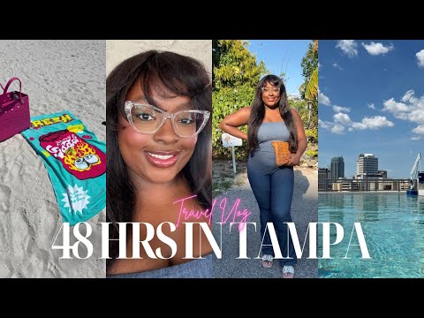 48 HOURS IN TAMPA: TRAVEL VLOG | Beach Day, Trying New Restaurants, Tiki boat ride & Nights Out 🌴