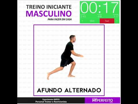 Treino Iniciante Masculino Para Fazer em Casa - 11 (Tabata 10 Voltas)