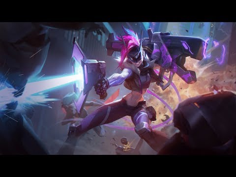 LoL gameplay : Jinx vs Kog'Maw highlights PENTAKILL!!!!!
