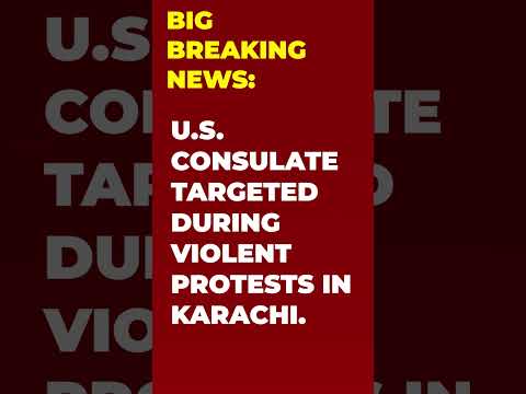 video - Protest news U.S. Consulate