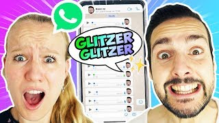 HÖR DIR NICHT DIE FALSCHE WHATSAPP SPRACHNACHRICHT AN! * MEGA Lustige Slime Challenge Kaan + Kathi*