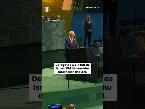 Delegates walk out as Israeli Prime Minister Netanyahu addresses U.N. #shorts