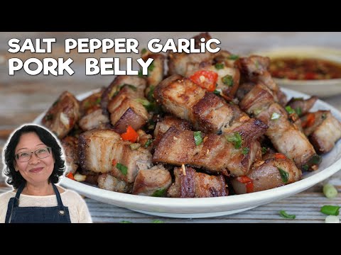 How to Make Salt Pepper & Garlic Pork Belly🧄🔥🌶️Easy Recipe for a Tender, Juicy and Super Tasty Meat