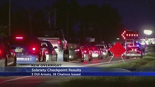Police arrest 4, cite 18 during checkpoint