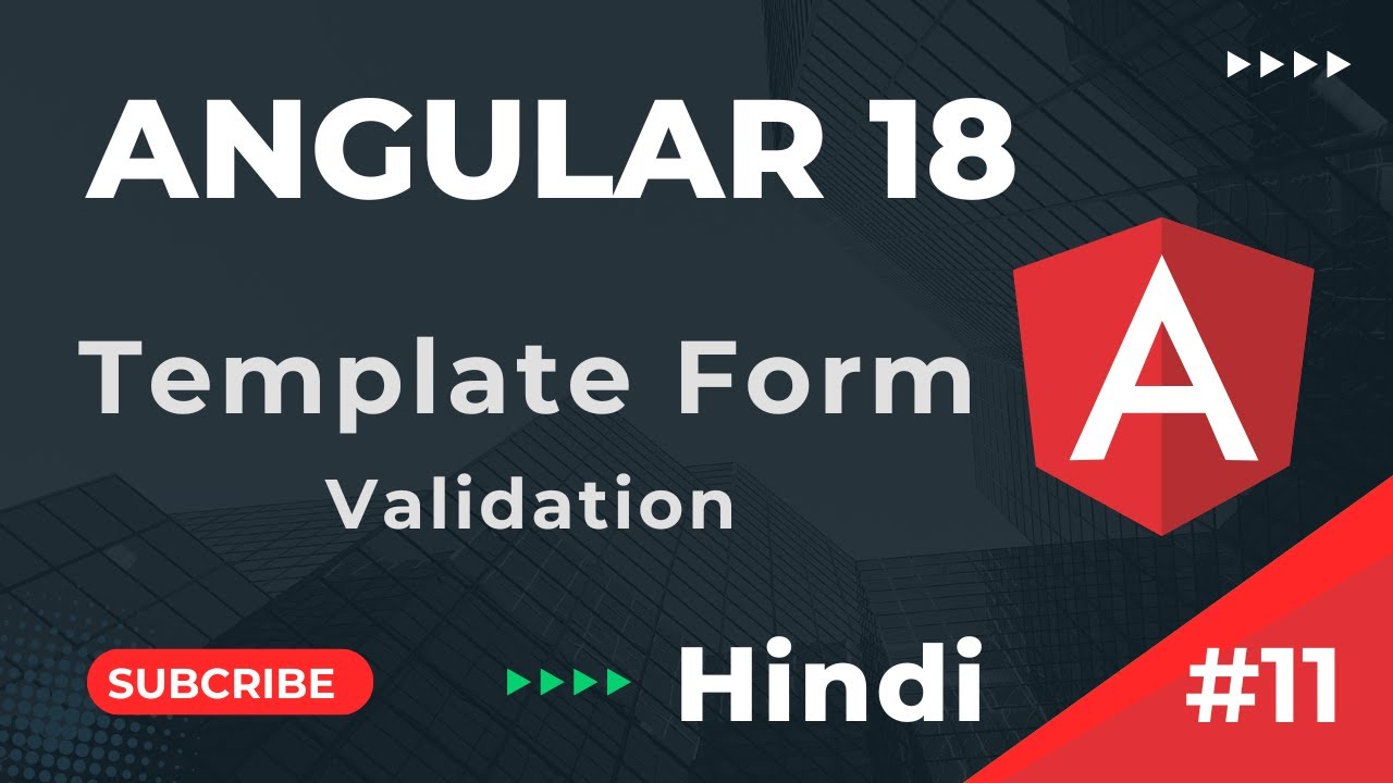 How to Create Template Form | Template Form Validation | Angular 18 Tutorial In Hindi | part 11