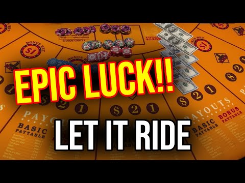 VERY LUCKY RUN ON LET IT RIDE POKER!! @renotahoe #ad