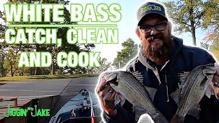 FIRST time out Kayak Fishing for Fall White Bass - Catch, Clean and Cook