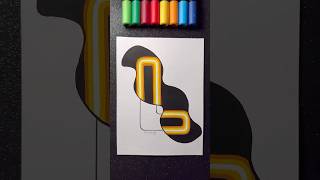 “L” with Neon Lights! 🤩✨🎨 || Next Letter?! 🤔 #artistomg #shorts #art