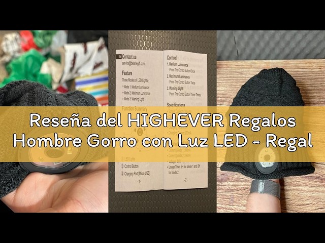 Vídeo relacionado con Lenski Regalos Originales, Regalos Originales para Hombre, Regalos Navidad Originales Hombre, Gorro con Bluetooth con Luces LED, Regalo Cumpleaños Hombr, Gadgets Tecnologicos