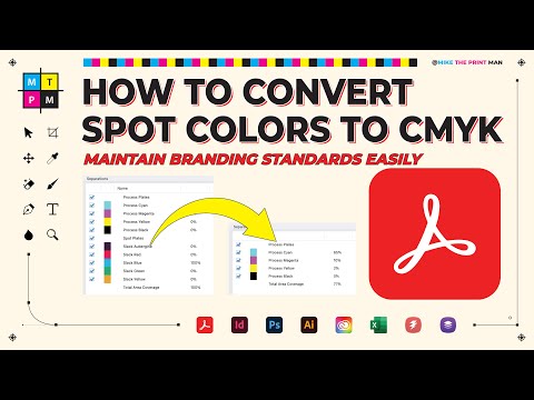 Part of a video titled How to Convert Spot Colors to CMYK in Adobe Acrobat Pro ... - YouTube