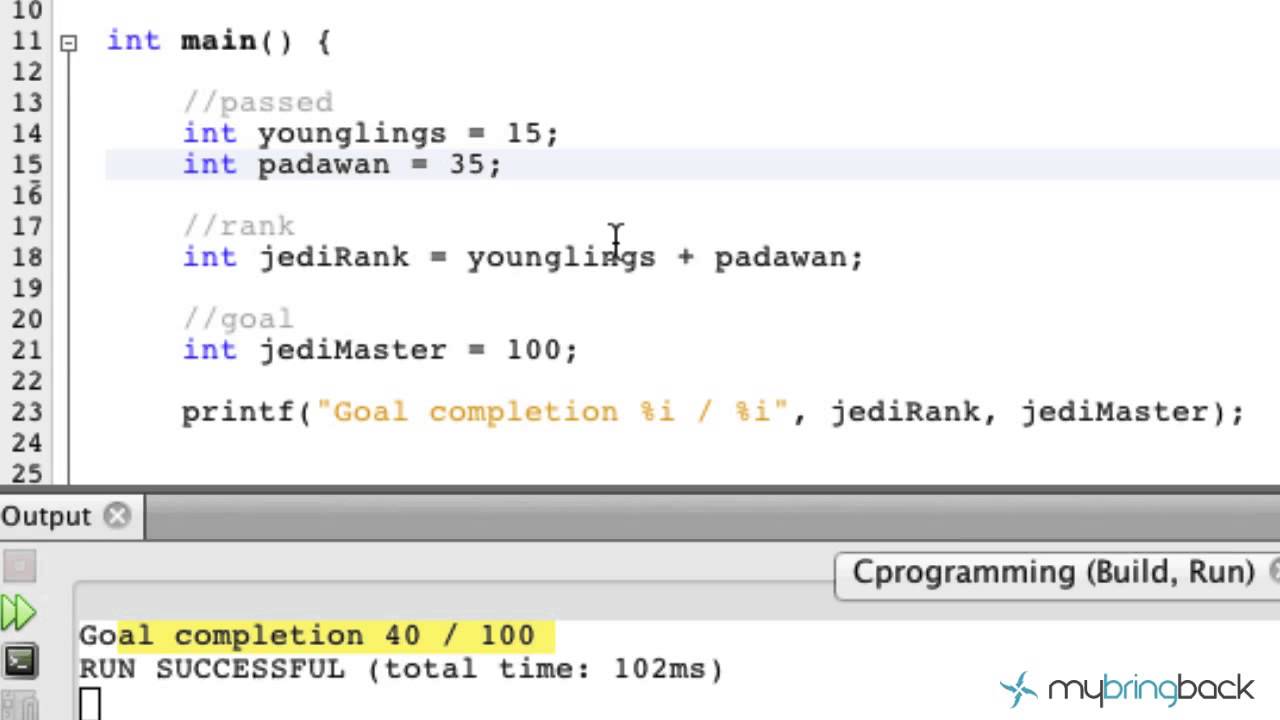 Learn C Programming Tutorial 1 10 Variables Data Types