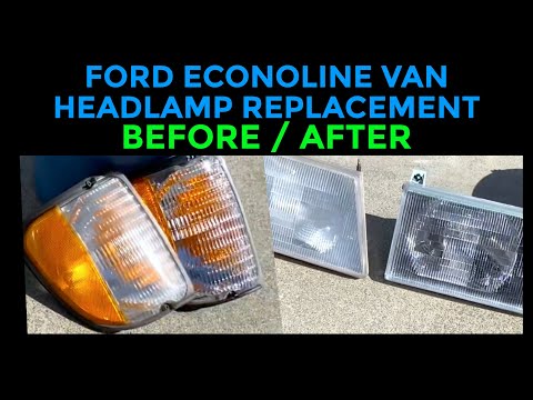 Ford Econoline Van Headlamp Replacement #econoline #headlights