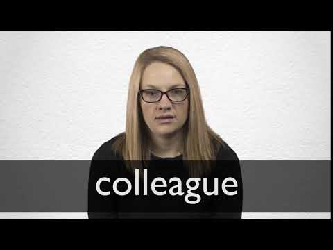 How to pronounce COLLEAGUE in British English