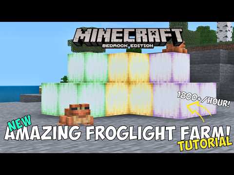 AMAZING Froglight Farm Tutorial for Minecraft Bedrock (1800/hour)
