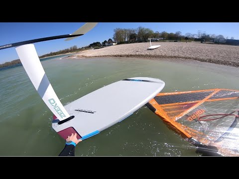 My very first WINDFOIL session ..!
