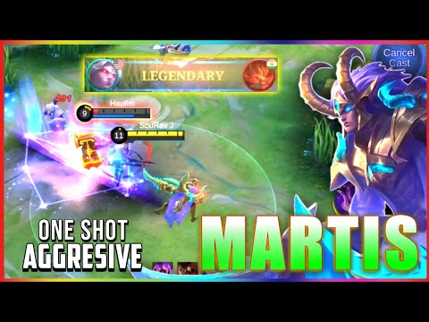 Martis Aggressive Rotation! Unstoppable Non Stop Gank -  Build Top Global Martis 2022 ~ MLBB