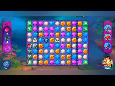 фишдом 2023  #  11151 уровень - прохождение без бустеров # Fishdom,   11151  level - no Boosters.