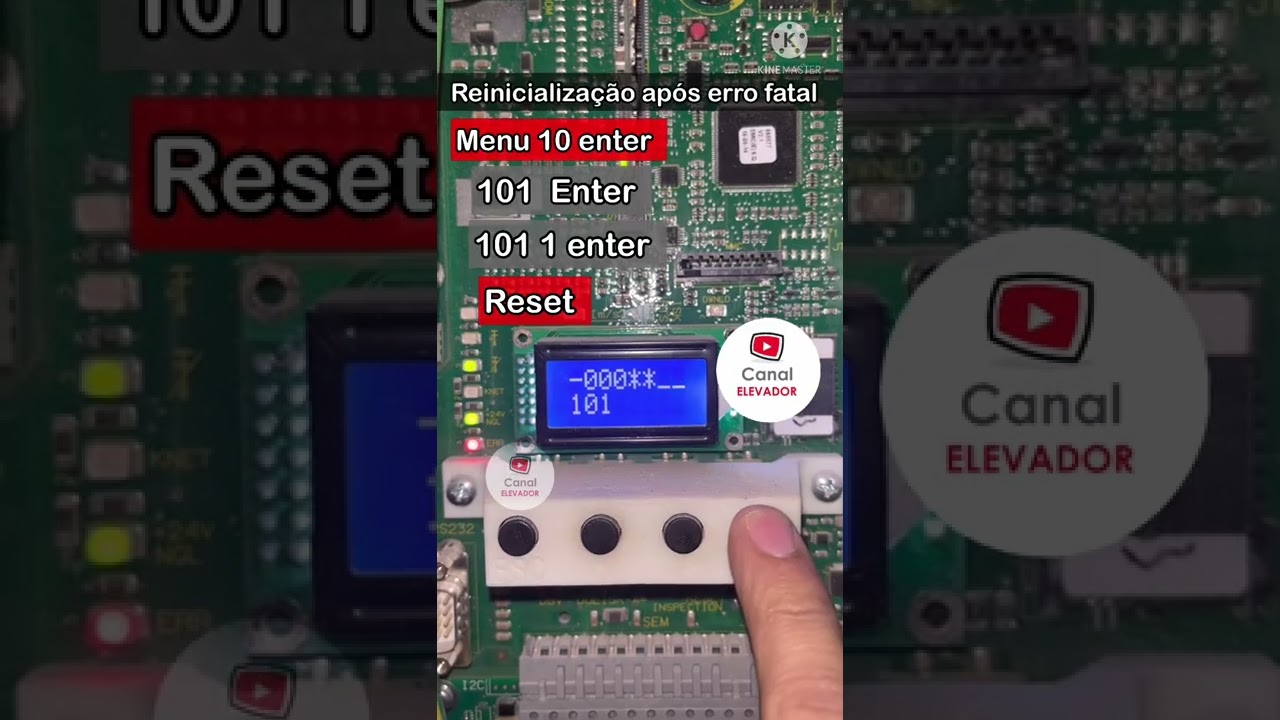 Reiniciando após erro fatal -SCHINDLER S001 #schindler #ascensores #elevator #elevadores