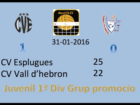 Juv 1a Div Grup Promoció CV Esplugues VS @Vallhebron