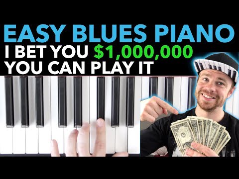 Easy BLUES Piano: I bet you $1,000,000 you can play it!!