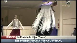 preview picture of video 'PRESENTACION DE LOS GIGANTES DE LA PUEBLA DE HIJAR EN DIRECTO POR ARAGON TV'