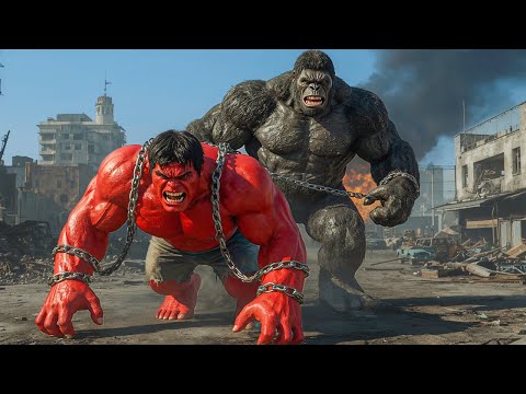RED HULK vs KING KONG EPIC BATTLE ! The confrontation begins on a military cargo plane