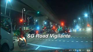 24aug2026 pma crossing the road ignoring traffic light car ebrake & got rear ended by motorcyclist