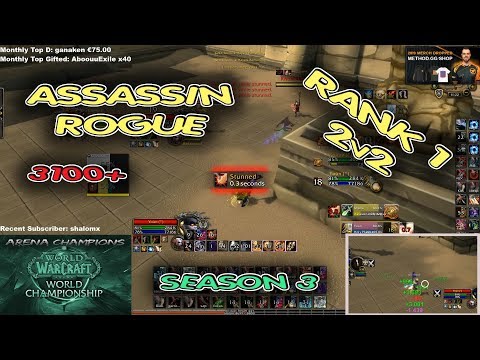 ASSASSINATION ROGUE ARENA 3100+ BfA Season 3 [Whaazz]